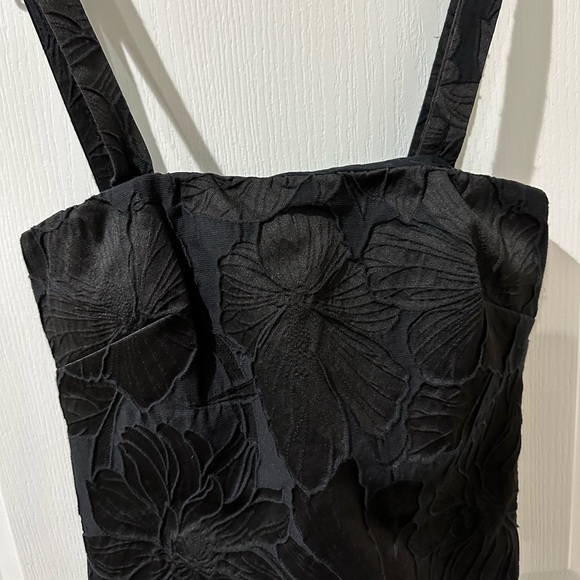 J. CREW Convertible Strap Embossed Floral Black Dress NWT - Picture 6 of 15